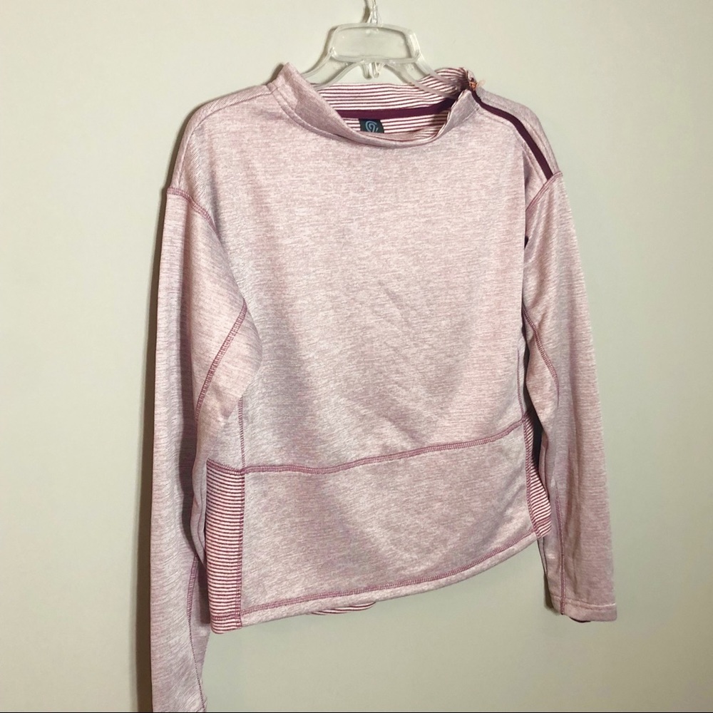 Champion Plum Running Shirt Sweatshirt Collar Zip